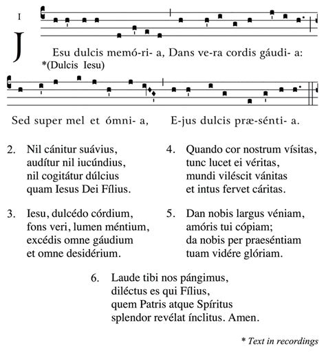 Dulcis Jesu memoria | Gregorian Chant Hymns