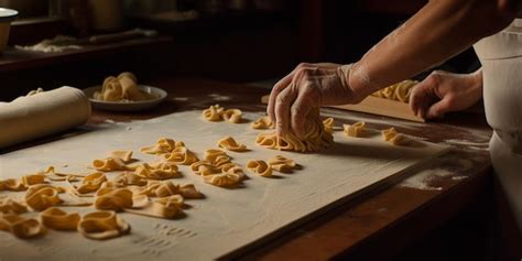 Premium Photo | Handmade fresh pasta making process