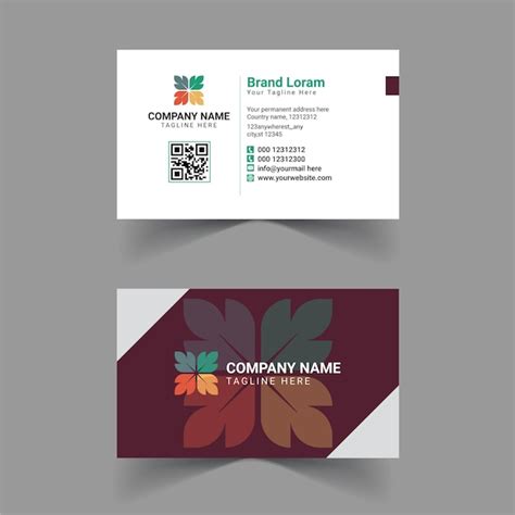 Premium Vector | Creative business card template