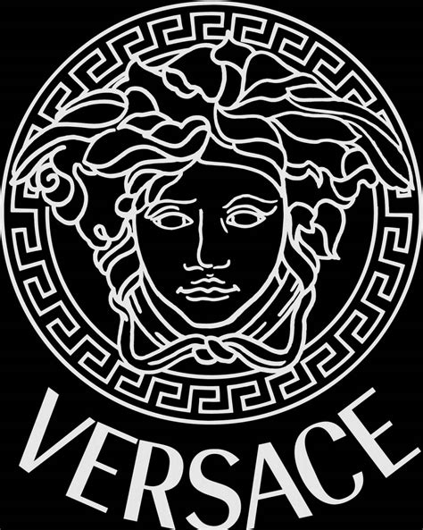 Download Versace Logo Black Canvas Wallpaper | Wallpapers.com