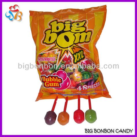 Big Bom fruit flavour Lollipop,China BIG BONBON CANDY price supplier - 21food