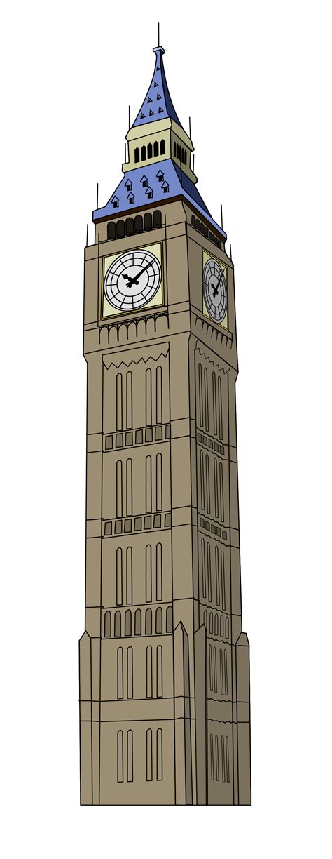 London Clock Tower PNG Transparent Images