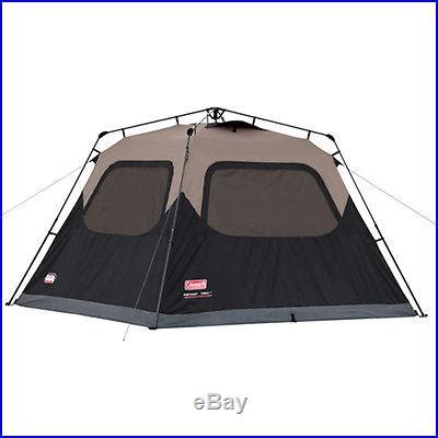 COLEMAN Waterproof 6 Person Family Camping Instant Tent w/ WeatherTec ...