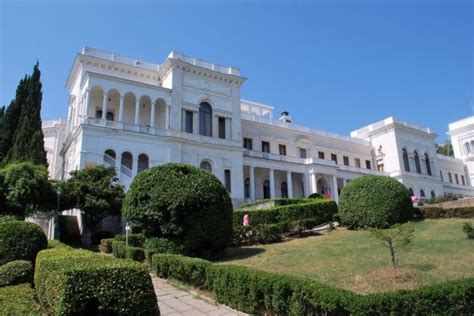 Livadia Palace in Livadiya, Crimea, Ukraine. — Stock Photo © wildman ...