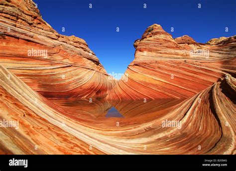 Rock formations on landscape, Coyote Buttes, Arizona, USA Stock Photo ...