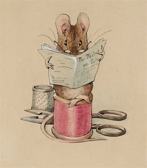 Frontispiece. The Tailor Mouse, 1902 - Beatrix Potter - WikiArt.org