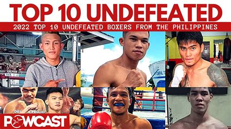 TOP 10 UNDEFEATED PHILIPPINE BOXERS OF 2022 - YouTube