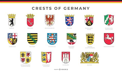 Wappen Von Deutschland Eingestellt - Vektor Download