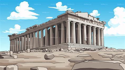 The Parthenon Cartoon