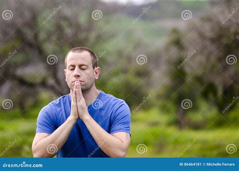 Stopping To Pray in Nature. Stock Image - Image of trees, solitude ...