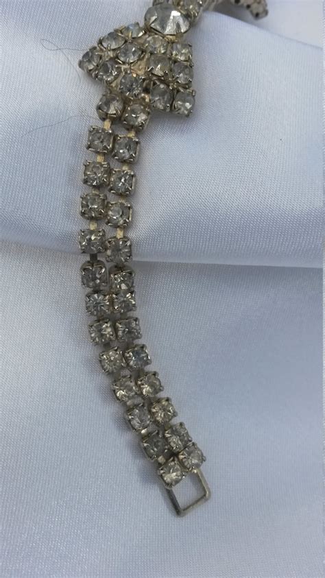 Vintage faux diamond rhinestone - Gem