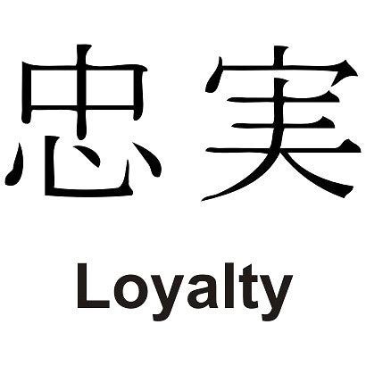 Kanji Loyalty Tattoo Design