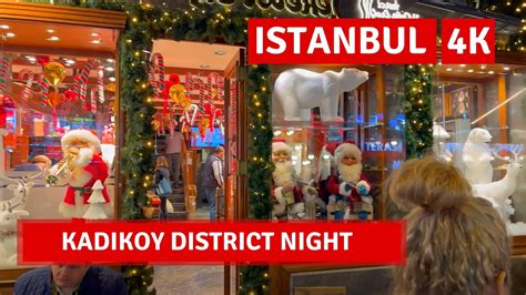 Kadikoy Nightlife Istanbul 2022 8 November Walking Tour|4k UHD 60fps - YouTube