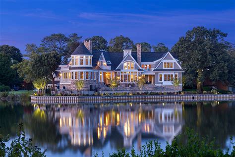 Timeless Stone and Shingle Luxury Dream Home on Silver Lake