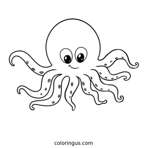 Octopus Coloring Pages - Free Printable Sheets