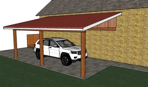 Attached Carport - Free DIY Plans | HowToSpecialist - How to Build, Step by Step DIY Plans