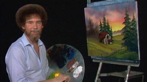 Try to accomplish a Bob Ross art tutorial. | Bob ross paintings, Bob ross art, Bob ross painting ...