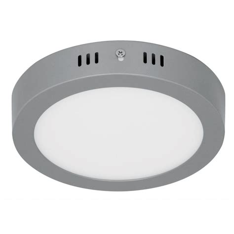 Plafón redondo moderno 12 W 6500K LED gris Cod. 47347