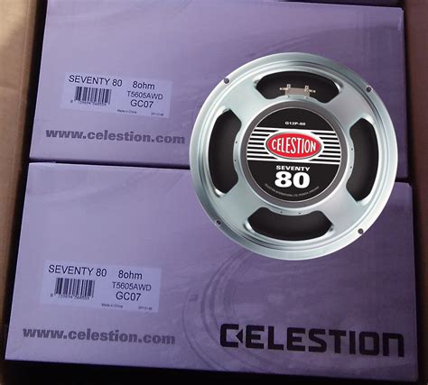 Celestion Seventy 80 8 Ohm (2 pack Discount) 12 inch 80W Guitar speaker ...