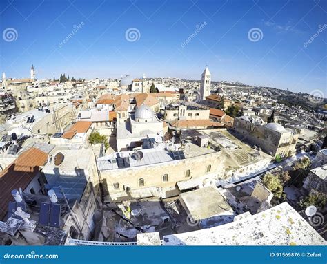 Skyline of Jerusalem Israel Stock Photo - Image of building, landscape: 91569876