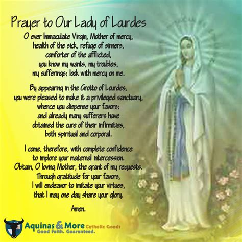 Prayer to Our Lady of Lourdes... | Blessed mother mary, Blessed mother ...