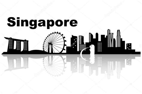 Singapore skyline skyline — Stock Vector © ryanking999 #38022247