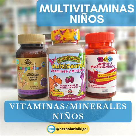 MultiVitaminas y Minerales Niños - Herbolario Centro de Masajes Ikigai