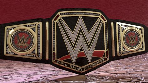 wwe championship belt 3d model