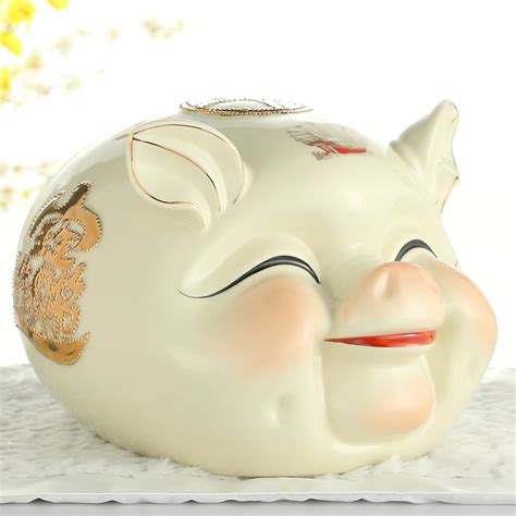 Ceramic Pig Bank Animal Piggy Bank Money Box Saving Coin Money Box Safe Coin Money Box for Kids ...