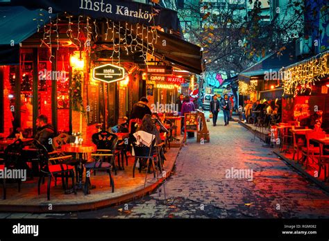 Nightlife in the Tophane district of Istanbul, Turkey Stock Photo - Alamy