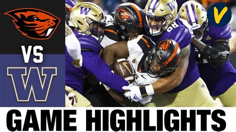 #23 Oregon State vs Washington | 2022 College Football Highlights - Win Big Sports