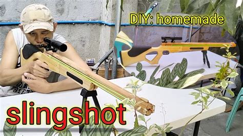 DIY: slingshot homemade slingshot - YouTube