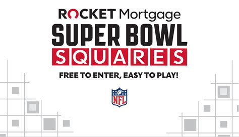 Play the Rocket Mortgage® Super Bowl Squares Sweepstakes