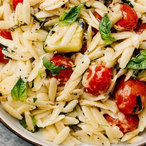 Parmesan Orzo Pasta with Veggies - Our Salty Kitchen