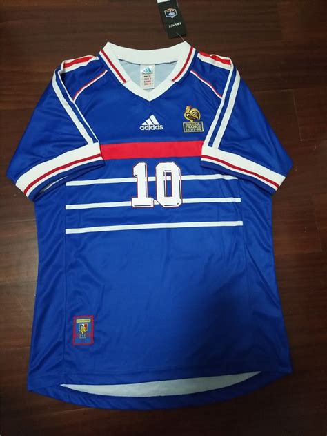 Zidane 1998 France World Cup Retro Soccer Jersey Vintage Classic Football Shirt | Classic ...