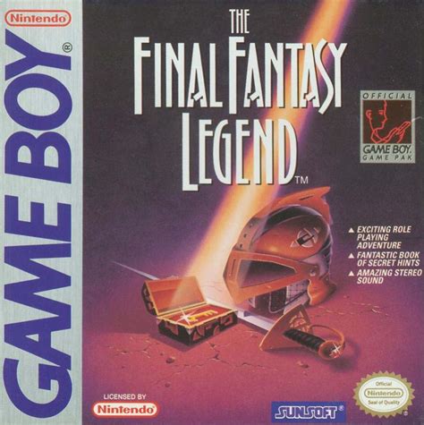 The Final Fantasy Legend (1989) Game Boy box cover art - MobyGames