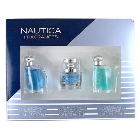 The Nautica Collection 3 Pc. Gift Set ( Eau De Toilette Spray 0.5 Oz Of Nautica Blue Nautica ...