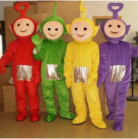 Teletubbies Mascot Costume Cartoon Character Fancy Dress Outfit: Amazon ...