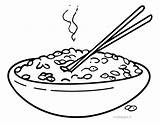 Arroz Riso Piatto Colorir Riz Coloriage Colorier Dibuja Stampare  sketch template