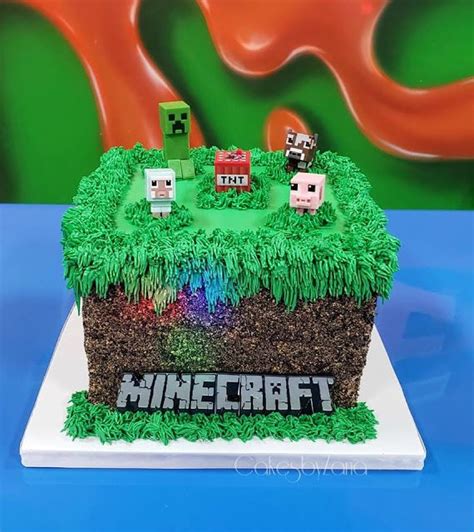 Minecraft Grass Block Cake