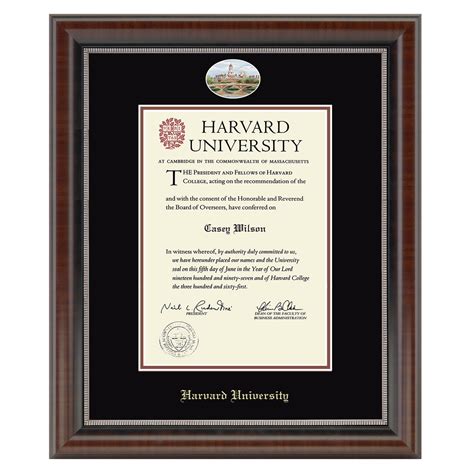 Official Harvard Diploma Frame, the Cameo- Graduation Gift Selection