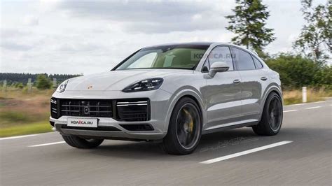 2022 Porsche Cayenne Coupe Facelift Rendering Takes After Spy Shots