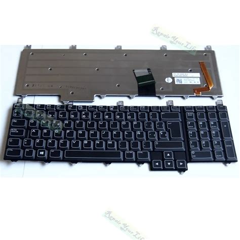 M17X Spanish Laptop Keyboard For Dell Alienware M18X R4 R5 replacement keyboard SP Spain layout ...