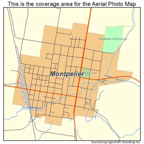 Aerial Photography Map of Montpelier, ID Idaho