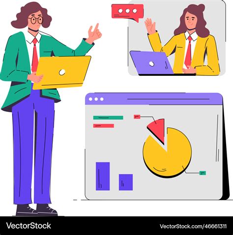 Online meeting Royalty Free Vector Image - VectorStock