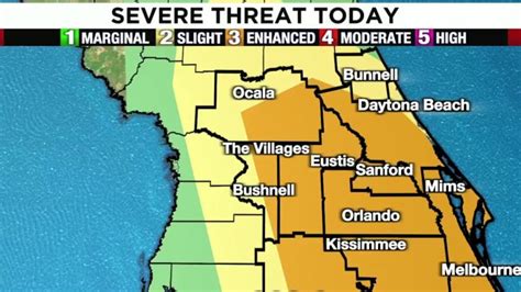 Serious weather in the forecast Wednesday for Central Florida