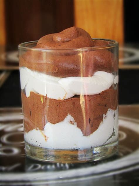 For The Love Of Banting: Layered Chocolate and Vanilla Mousse