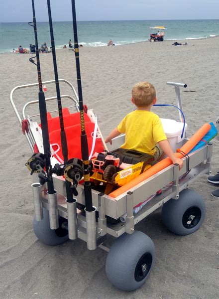 Extra Large Aluminum Beach and Fishing Cart