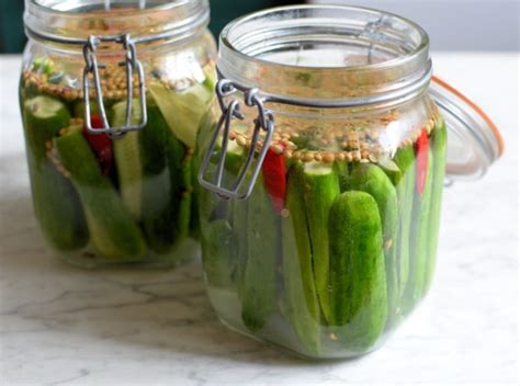 Quick Sweet Pickled Cucumbers - Lavender and Lovage