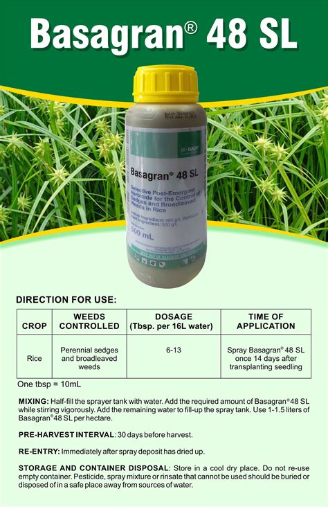 Basagran 48 SL Selective Herbicide – Cat's Eye King International Inc. – No. 1 Pest Control ...